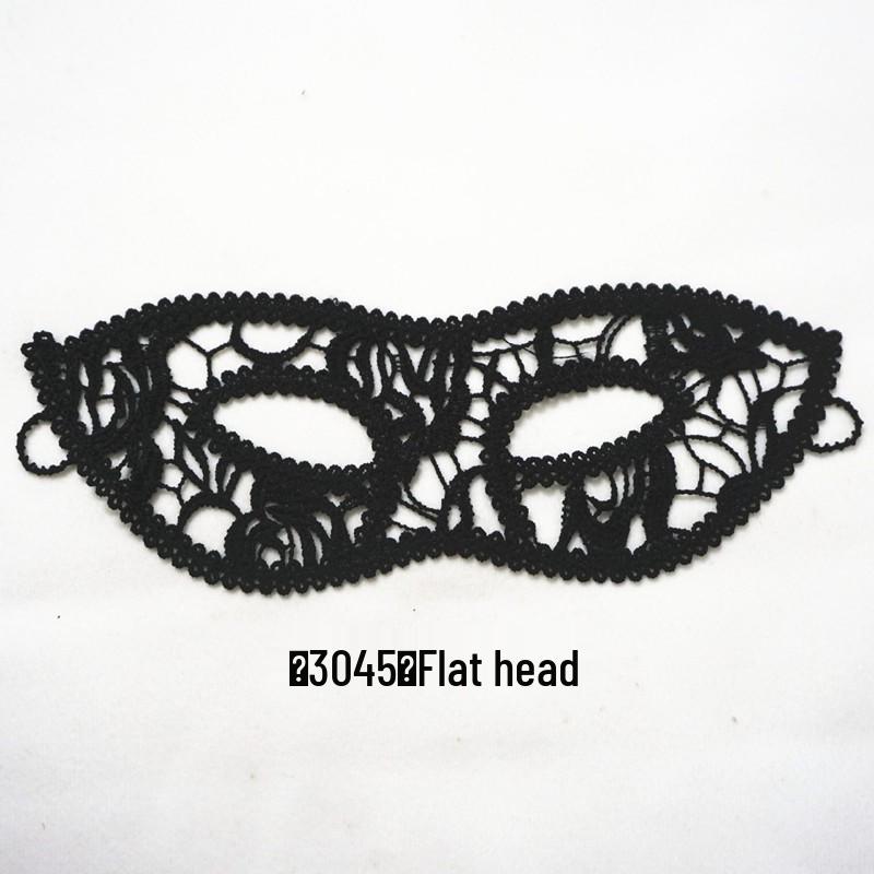 Černá krajková královská oční maska na Halloween nebo kostýmové večírky