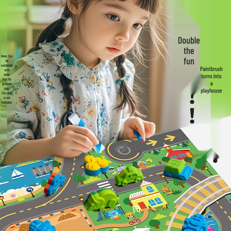 Ke Da Duck Colorful Cartoon Crayon & Chalk DIY Graffiti Toy for Kids