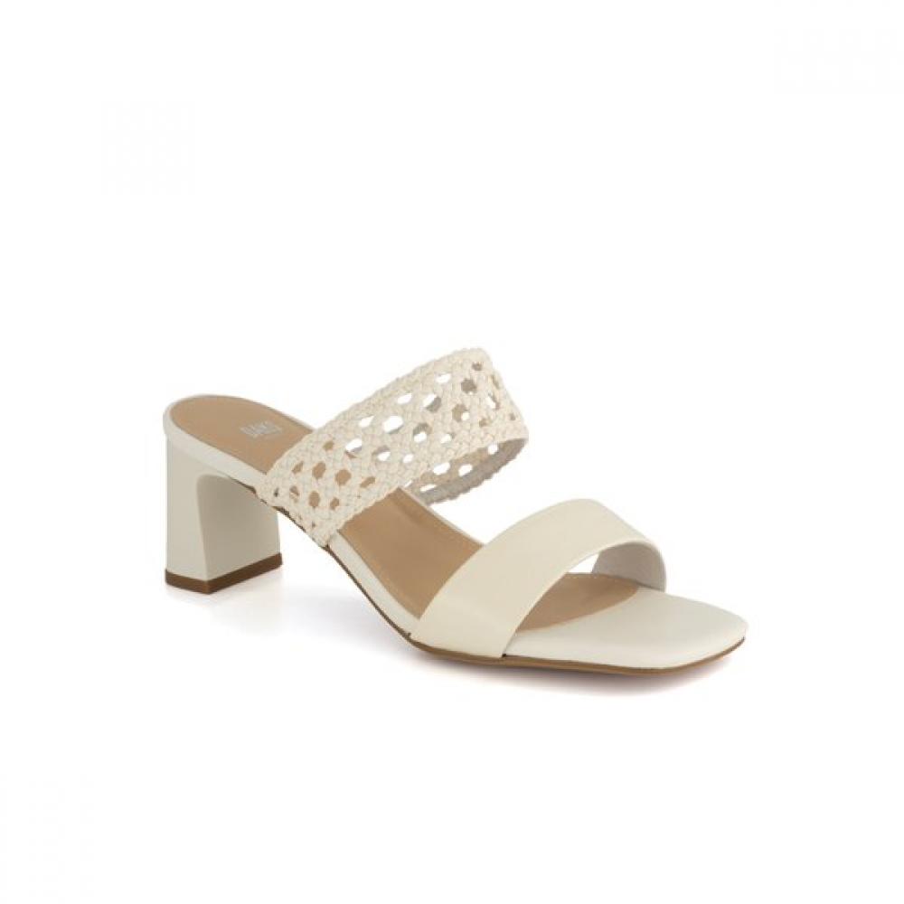 Daks Women 6cm Comfort Semi Casual Mule Sandals Ivory Drd610ls35 225/IVORY (LS35)