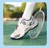 Chaussures de badminton et de tennis unisexes respirantes et légères avec boucle rotative