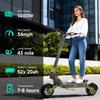 GOKEEP F5 Elektrická koloběžka 52V 20Ah Baterie, 1000W Motor, Dojezd 69 km, Rychlost 54 km/h, 11" Protiskluzové Terénní Pneumatiky Elektrická Koloběžka