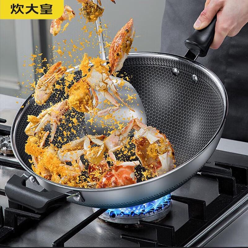 COOKER KING 316 Stainless Steel Non-stick Wok