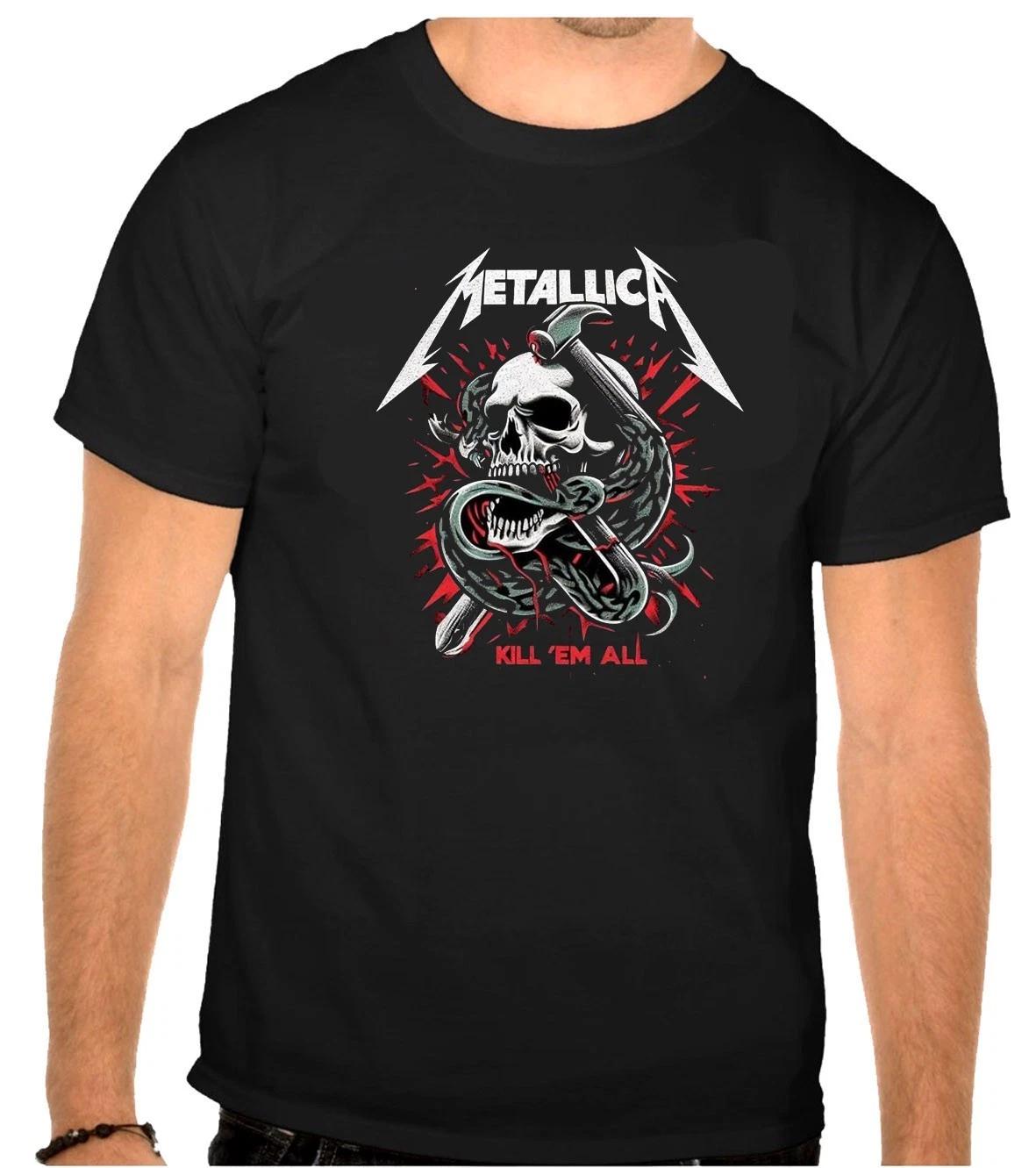 

Metallica Rock Music Logo Black T-Shirt -1233- L