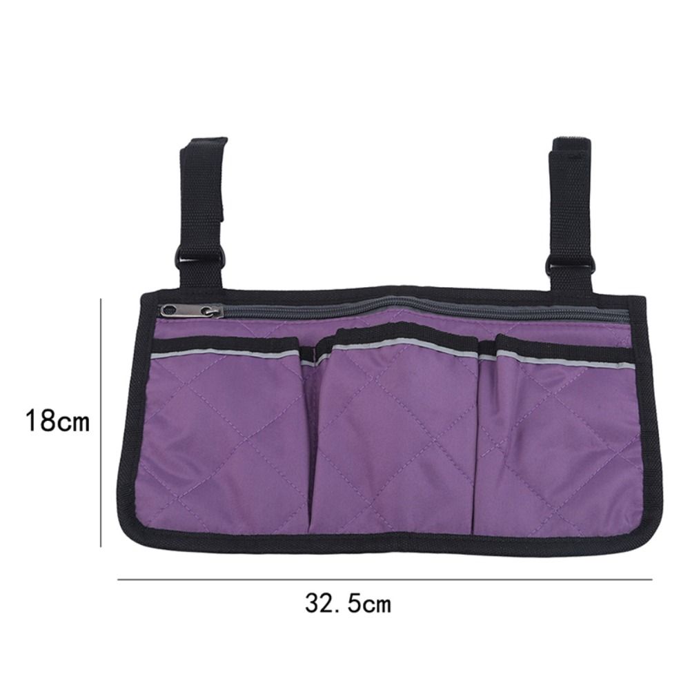 Chair Armrest Outdoor with Buckle Chair Side Bag Wheelchair Pouch Storage Bag Wheelchair Pocket