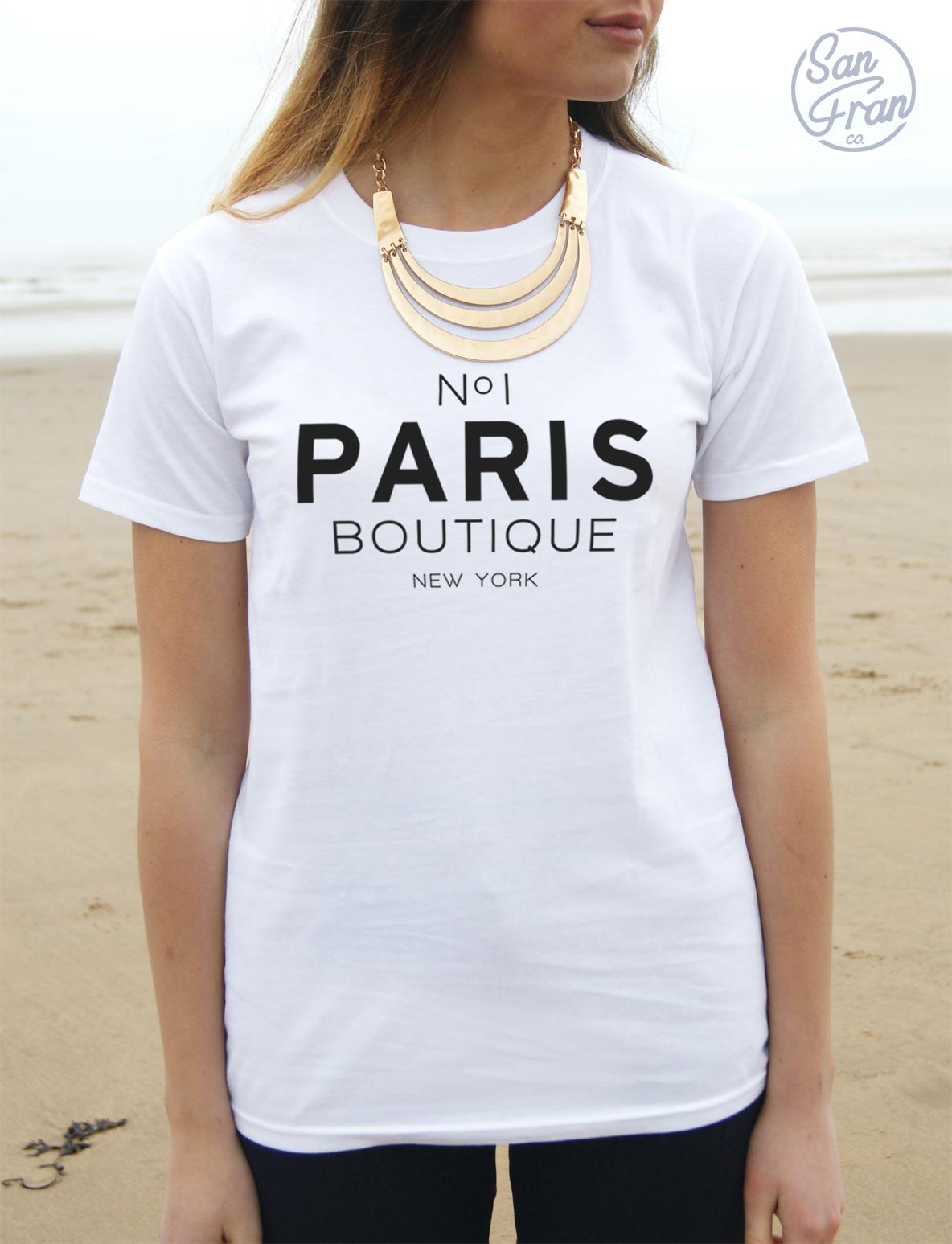 No 1 PARIS BOUTIQUE New York T-shirt Top TUMBLR Blogger Fashion No1 M
