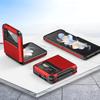 Samsung Z Flip 6/5 One-Piece Color-Block Armor Case - Fashionable Folding Protection