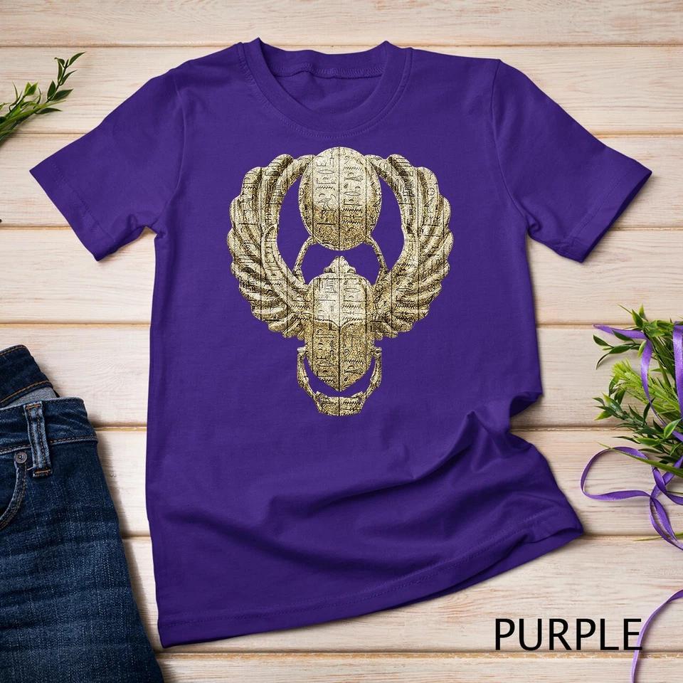 Egyptian Winged Scarab Beetle T-Shirt Unisex T-shirt 9 S