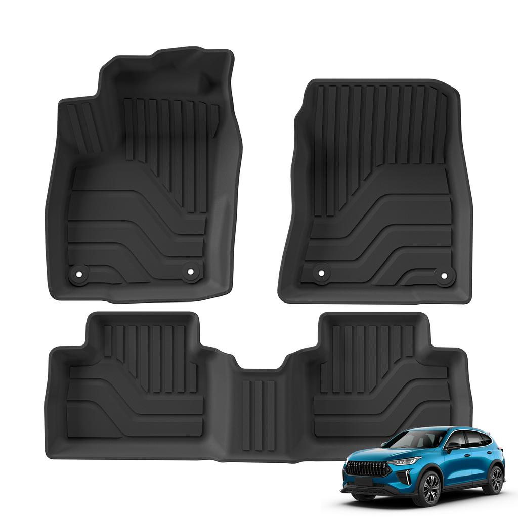 Smabee Left Drive for Haval Jolion 2021-2027 2WD Fuel Version TPE 3D Car Floor Mat All Weather Waterproof Trunk Pad Accessories