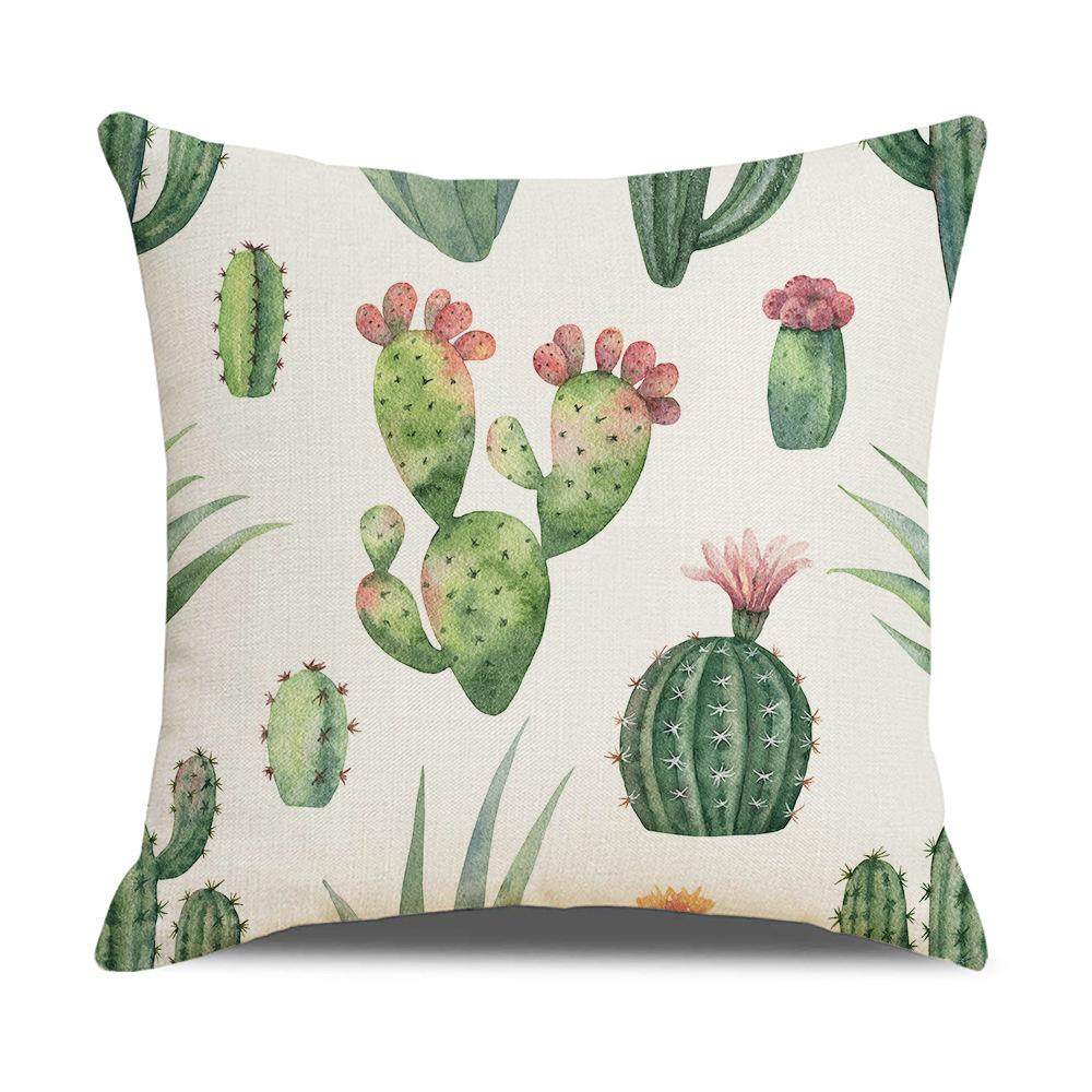 Ins Nordic Tropical Plant Pillow Cover New Home Furnishings Office Lumbar Cushion Pillow Cover