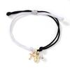 1PC Colorful Rope String Bracelet Virgin Mary Cross Charm Bead Jewelry Adjustable Religious Women's Fashion for Friendship Gift