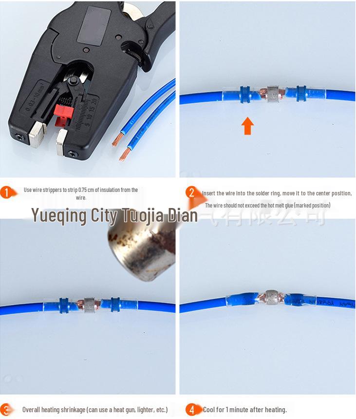Waterproof Heat Shrink Tubing & Solder Seal Splice Connectors Kit (300/350/500 PCS)
