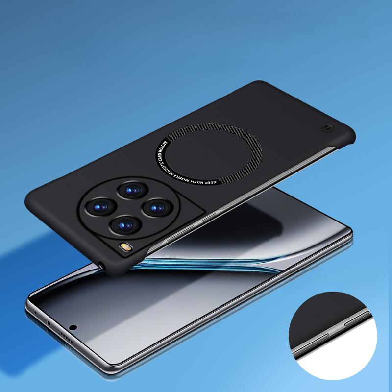 For Oneplus ACE 3 PRO 3V Magnetic for Magsafe Frameless Hard PC Cover for One Plus ACE3 Pro 3 V 2v Wireless Charging Matte Back Case Ultra-Thin