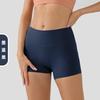 High-Waisted Yoga Shorts Women Breathable Compression 3/4 Leggings Running Gym Cycling Fitness