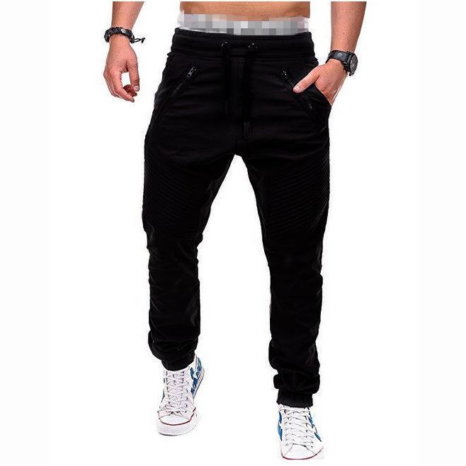 Spring Autumn Fashion Men's Drawstring Adjustable Pocket Pants Casual Men's Pants Jogging Slim Fit Striped Clothing