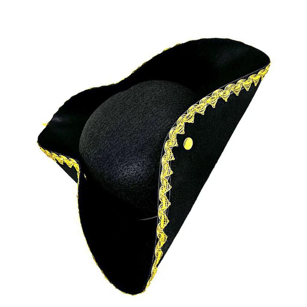 Role Playing Pirate Hat Festives Pirate Hat Stage Performances Luxurious Hat for Stage Performances and Cosplay