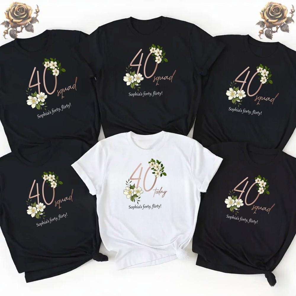 

40th Birthday shirt, Bithday Squad, Custom birthday gift, Better 40 today 2XL