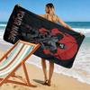 Name Custom Ghost COD Print Beach Towel, Large Soft Quick Dry Towel for Beach Camping Swimming