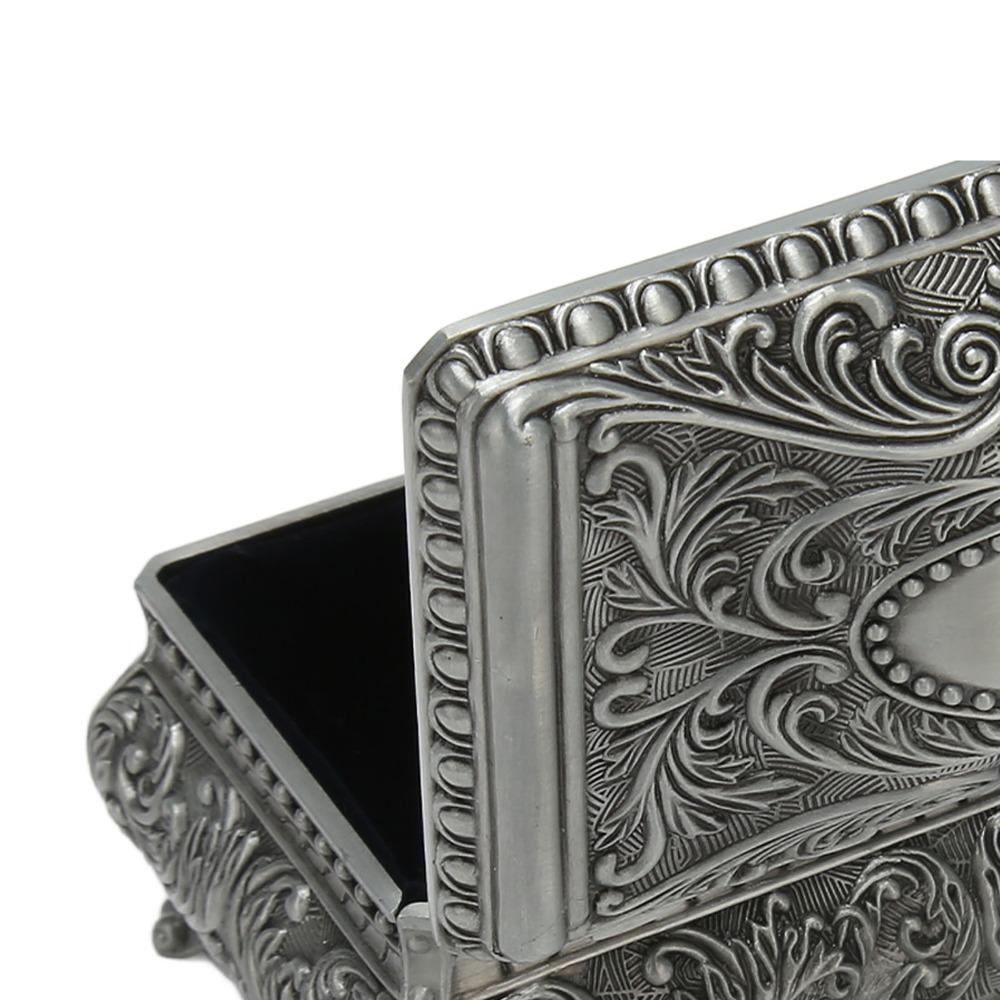 Antique Vintage Jewelry Box Silver Storage Jewelry Box Musical Jewelry Box For Ladies