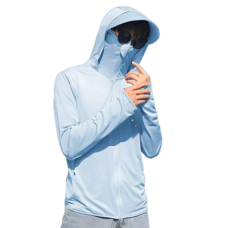 Sommer Ice Silk Atmungsaktive UV-Schutzjacke für das Angeln im Freien