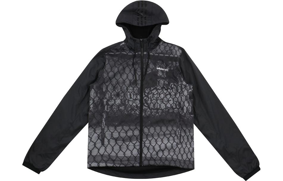 Adidas Neo Jackets Men s Black Hooded Moderate Other EC1996 S