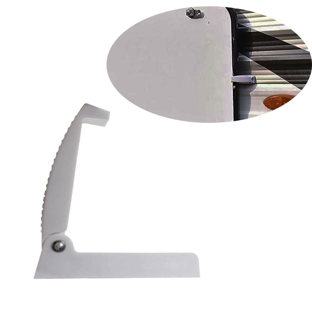 Rounded Baggage Door Clip White Door Clip Bracket Compartment Lock  Motorhome