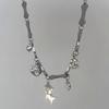Adjustable Length Neckchain Dog Pendant Necklace Unique Bone Chain Choker Party Jewelry Stylish Feminine Neck Accessory