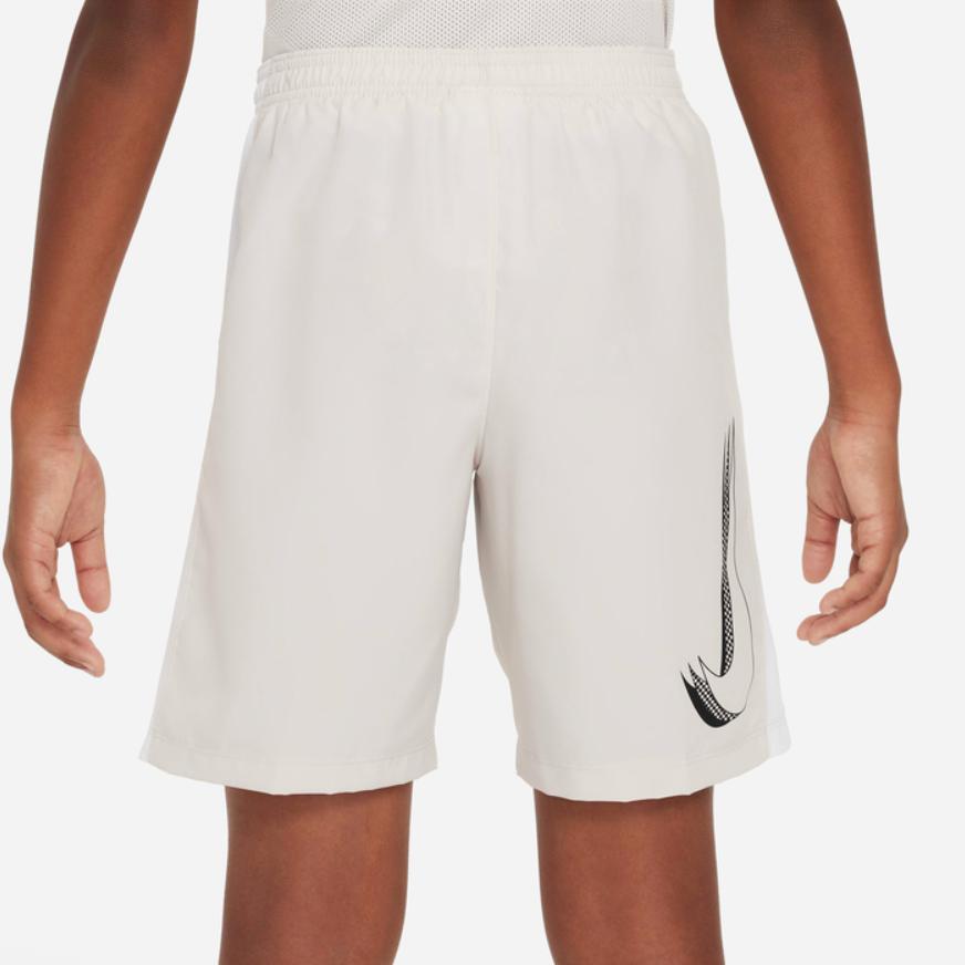 Nike Dri-FIT Academy 23 Logo Print Soccer Shorts Kids Shorts Ivory FD3130-104