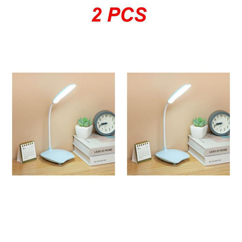 Led Bedroom Bedside Lamp 3 Color Desk Lamps Eye Protection Table Night Light Portable Stepless Dimmable Touch Usb Dimming Lights