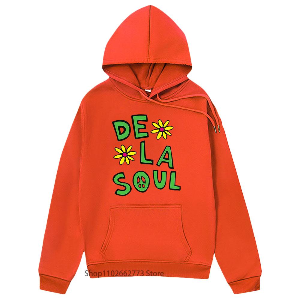 Beautiful Dela Hoodies  Anime De La Soul Sweatshirt Long Sleeve Clothes Men/women Cute Manga Pullover Hight Street