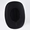 Unisex Western Cowboy Hat With Leather Vintage Big-edge Gentleman Cowgirl Jazz Hat Cloche Church Sombrero Hombre Caps