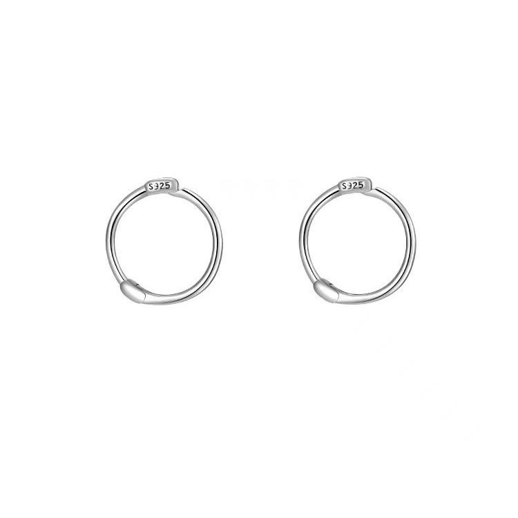 2023 New 925 Sterling Silver Hoop Earrings - Women's Circle Cartilage Studs, Summer Style