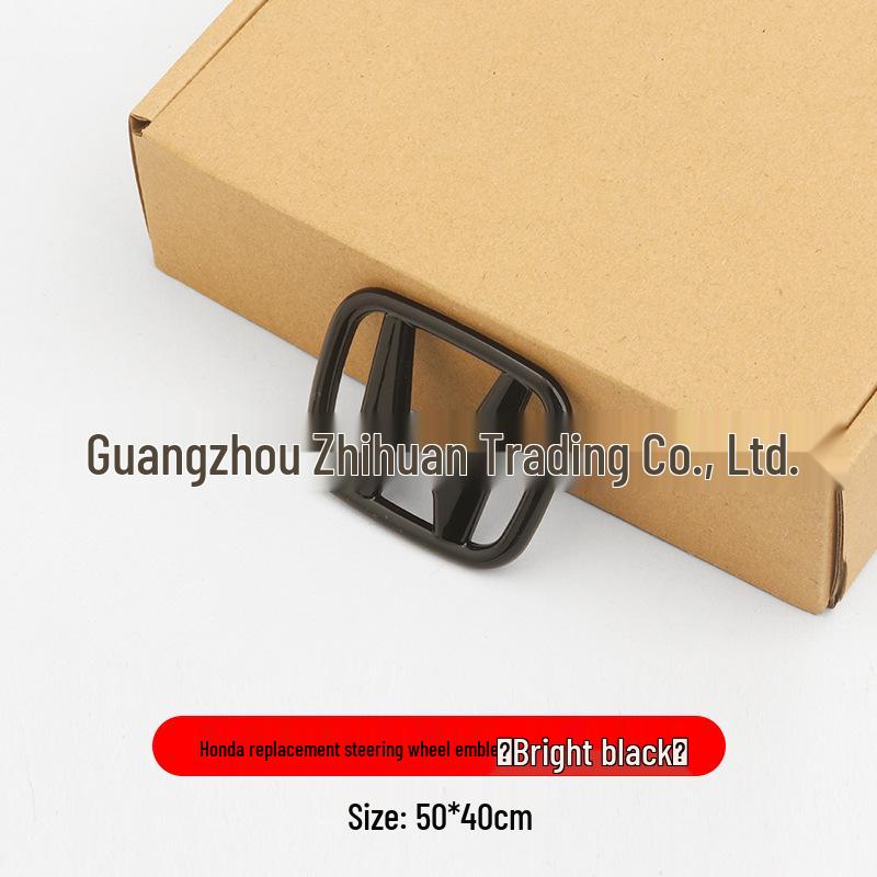 Honda Civic Gen 11 Black Warrior Grille, Tail Emblem, Steering Wheel & Rear Emblem Stickers.