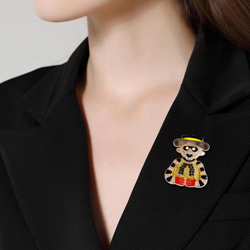 Circus Clown Fashionable Versatile Farmer Accessory Brooch