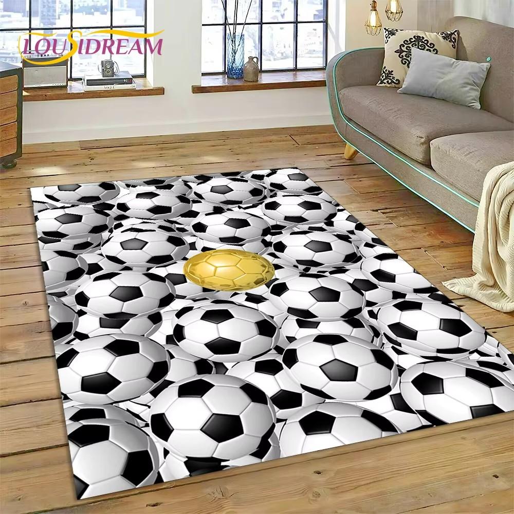 Soccer Football Field Rug Carpet for Living Room Bedroom Home Decor,Floor Mat Non-slip Decoration for Sofa Kitchen Doormat Gifts