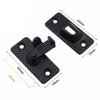 Door Lock 90 Degree Barn Door Latch Bolt Stainless Steel  Right Angle Sliding Gate Drawers Cabinets Lock Hardware