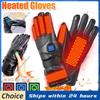 Wiederaufladbare beheizbare Handschuhe 3 Temperaturstufen Wasserdicht Elektrische Winterhandschuhe Handwärmer für Outdoor Motorrad Ski Radfahren