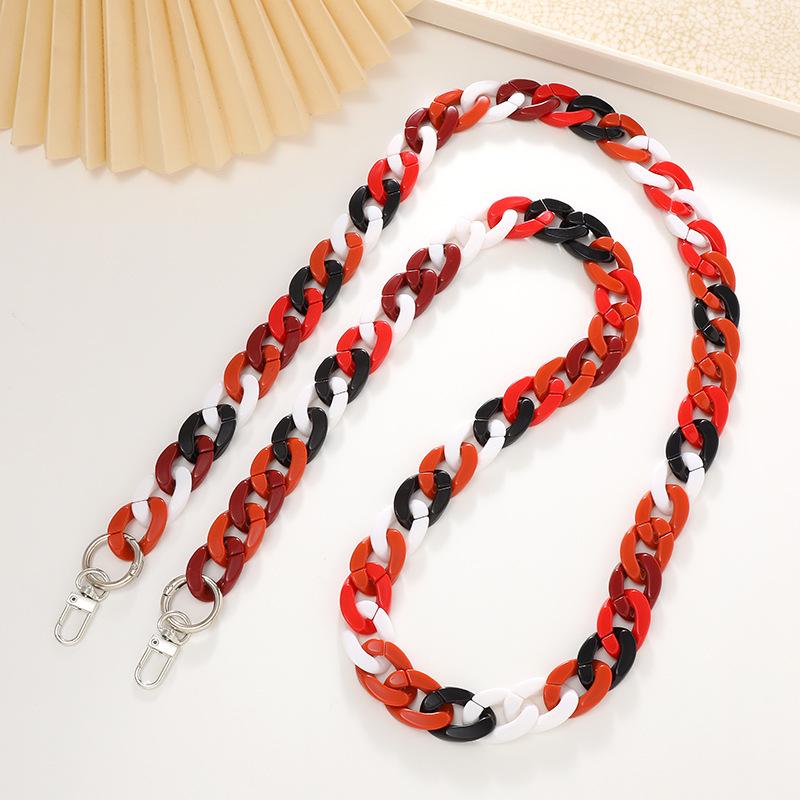 Yilian Schmuck Acryl Geflochtene Umhänge-Handy- und Taschenkette