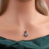 925 silver ring earrings pendant necklace natural sky blue Topaz real gemstone fine jewelry set for women's Daily and party wear