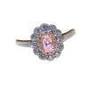 Light Luxury Exquisite Bright Oval Zircon Sun Flower Ring Ladies Engagement Wedding Bride Jewelry Holiday Party Gift