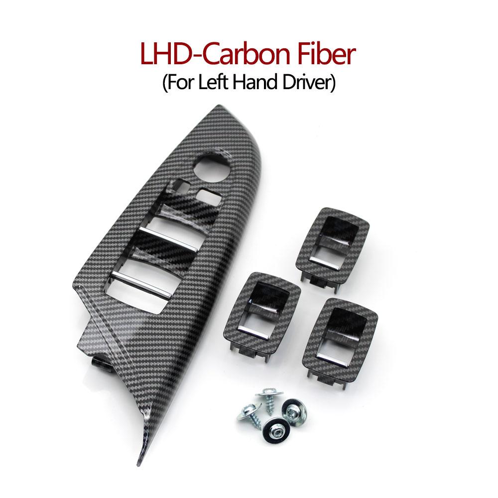 LHD RHD Car Interior Front Rear Door Window Lifting Switch Cover Trim Decoration Outer Frame Replace For BMW X3 F25 2011-2017