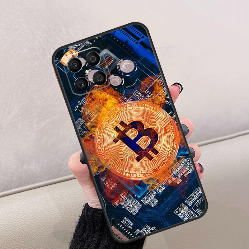 Bitcoin Coins Funny For Honor Magic 8 7 5 6 Lite Case For Honor 200 400 Pro X9d X9c X9b X9a X8c X8b 70 90 Win RT