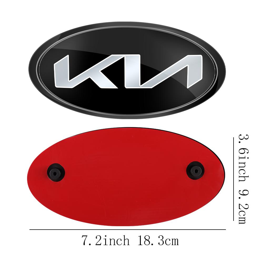 1 Stück Auto Frontklappe Emblem Heckklappe Abzeichen Aufkleber für Kia Rio Picanto Sportage Niro Morning Ceed Optima Seltos Sorento Cerato