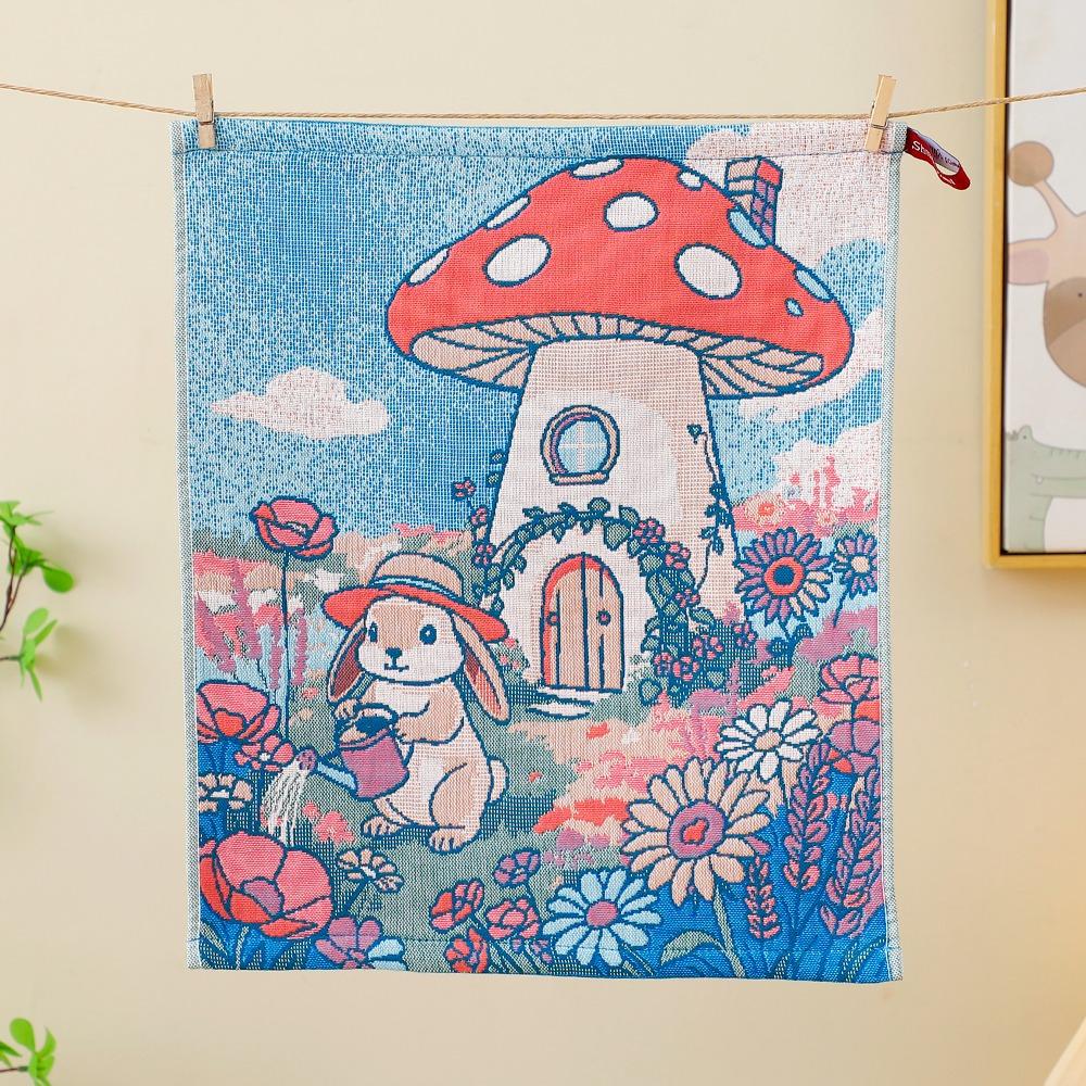 Cartoon Handkerchief Towel 34x40cm Pure Cotton Dish Cloth Cute Kitchen Towel  Home Restaurant