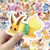 50pcs  Pokemon Eevee  Cute Cartoon Anime Stickers Graffiti Decals Laptop Motorcycle Scrapbook Phone Waterproof Sticker Toy