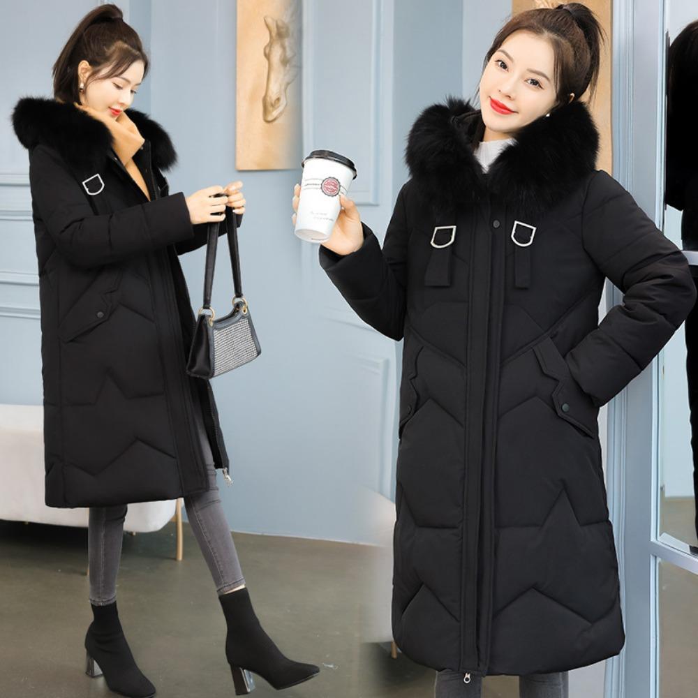 New Fat Mm100kg Fattened Plus Size Cotton-padded Coat Medium and Long Winter Coat