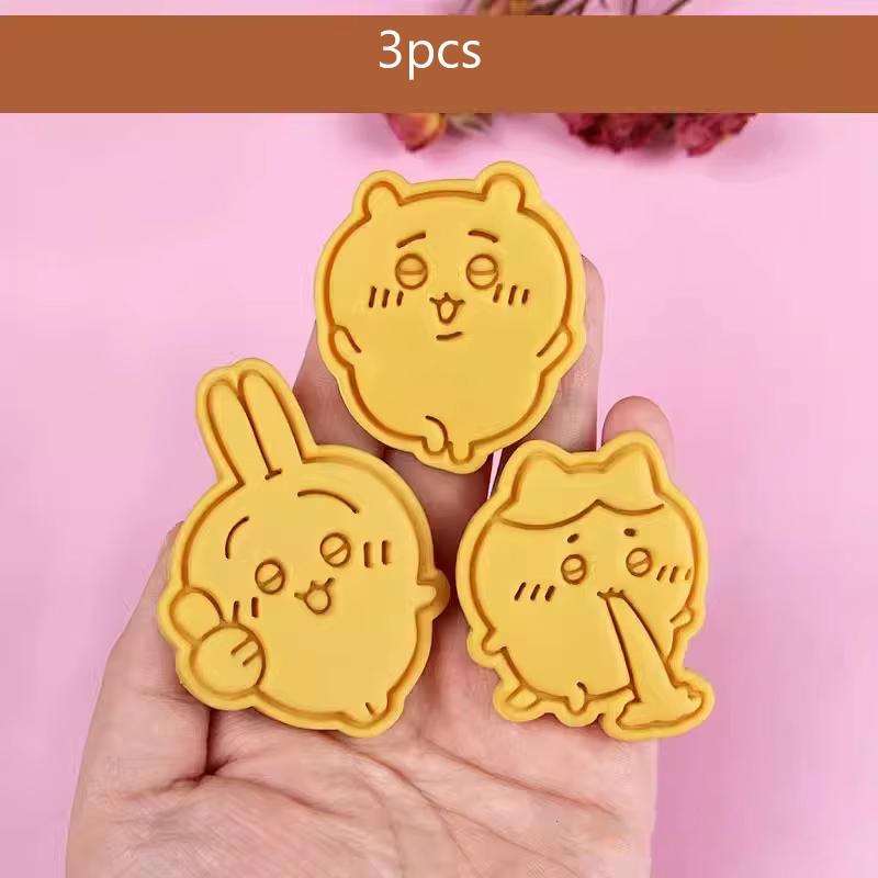

3/6 шт. 3D Мультяшні форми для печива Аніме Японські Каваї Різаки-штампи для печива Форми для мастики Каштан Кролик Зайчик Інструменти для випічки