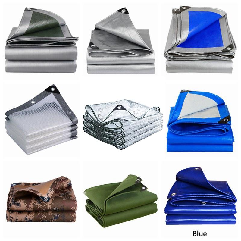 0,33MM Transparente PE-Plane Gartenpflanzen-Schutzhaus Warmhalten Gitter Regendichtes Tuch Balkonfenster Regenschutz Wasserdichte Markise