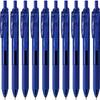 PENTEL Inchiostro Gel EnerGel S Penna a Sfera Blu 10 Penne Penna, 0,5 mm, Corpo, BLN125-C,