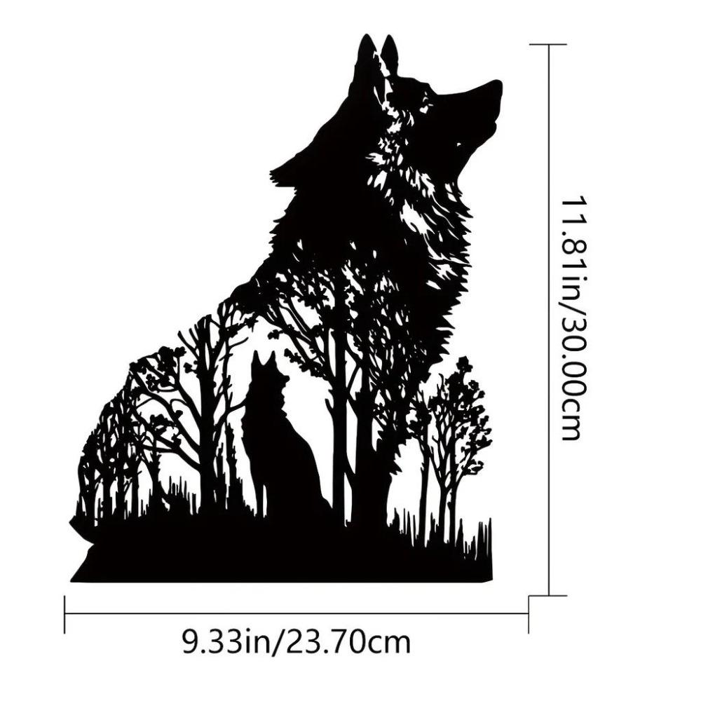 

Modern Black Iron Dog Wall Art Sticker Nursery Kids Room Decor TY3239-01