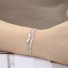 Angel Wing Charm Bracelet for Women Stainless Steel Gold Double Layer Snake Chain Bracelets Trendy Jewelry